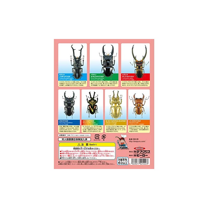 ザ・アクセス 立体昆虫図鑑 世界のクワガタ 昆虫 リアルフィギュア