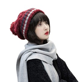 White Fang CA099 Knit Hat, Cap, Autumn, Winter, Cold Protection, Bonbon, Sports, Snowboarding, Skiing, Women's