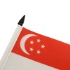 Singapore Table Flag 5'' x 8'' - Singaporean Desk Flag