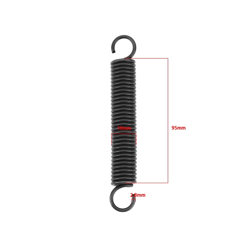 YINETTECH 4-Piece Replacement Part for Tension Springs, 95 mm Spring