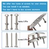 316 Stainless Steel 5 inch Folding Boat Cleat with Back