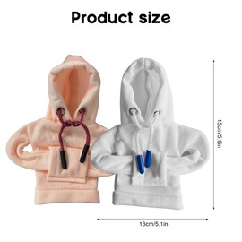 LUPATDY Car Gear Knob Cover, Creative Gear Knob Hoodie Gear Knob, Manual or Automatic Gear Lever, Dustproof Protection, Decorative Car Accessories, Funny Car Shifter Hoodie