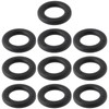 Briny River 10pcs Plastic Camping Tent O-Rings 20x12x4mm for Fixing