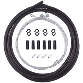 Bestgle Universal Mountain Bike Brake Cable Kit and Housing Set Bicycle Stainless Steel Replacement Wirae Tubing Cover with Cable Ends Caps Crimps Kit for MTB Road Cycling