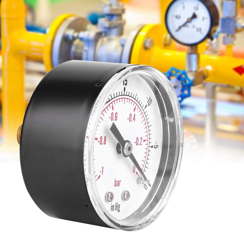 Dual Scale Vacuum Pressure Gauge, 50mm Dial Display, 1/8" BSPT