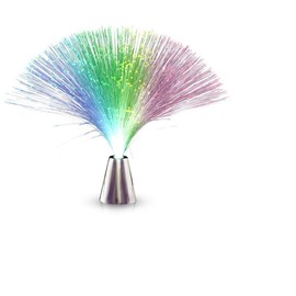 DUOCACL Fibre Optic Light, 7 Colours LED Fibre Optic Lamp, Beautiful Romantic Colour Changing, Beautiful Night Light, for Home Living Interior Design