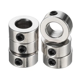 QUARKZMAN 6 Pieces 6 mm Wave Lock Collar T6 Trapezoidal Thread Lock Ring Stainless Steel Set Screw Collar