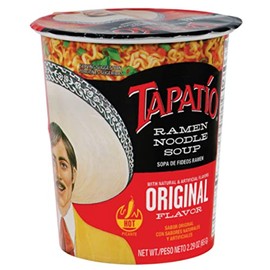 Tapatio Spicy Ramen Noodle Soup Cup - Original Flavor - 2.29 Oz (Bulk Case of 12)