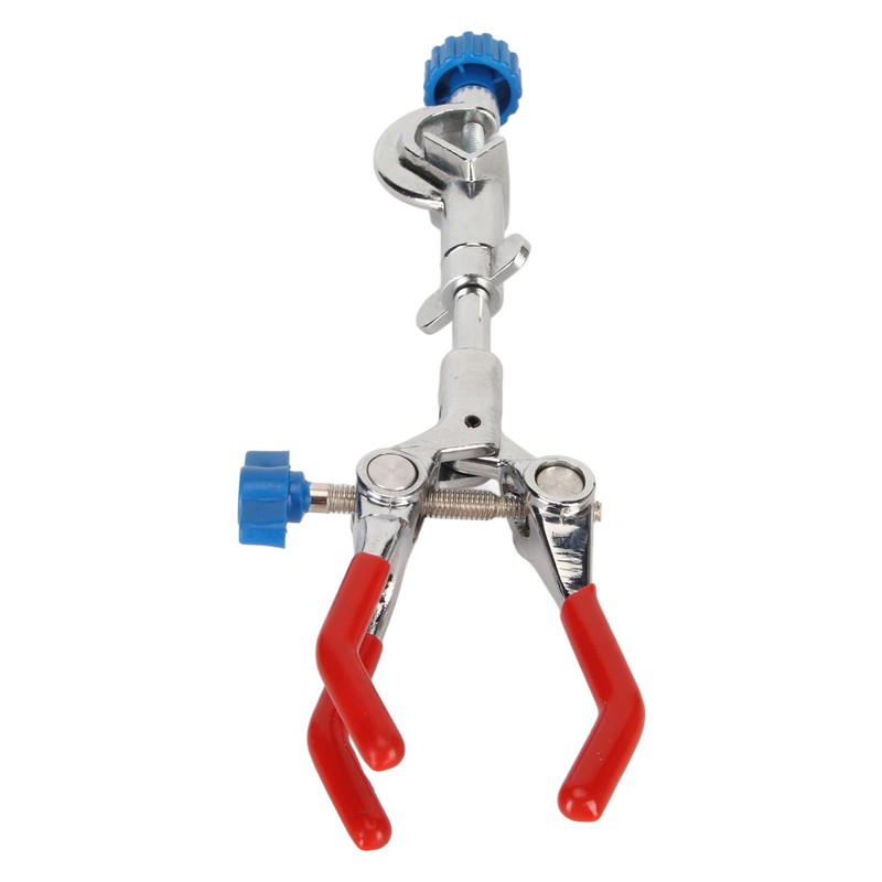 3 Prong Lab Clamp with Rubber Coating Pressure Adjustment 3