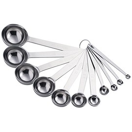 SW 18-8 Extra Thick Measuring Spoons, Set of 11