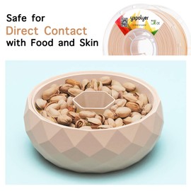 YXPOLYER PLA+ Filament Food Safe PLA Plus Food-Grade 1.75mm 3D Printing Filament 1kg 2.2lbs with AMS-Compatible Spool, Flesh Tone for Anime Figure