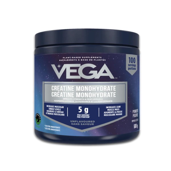 Vega Creatine Monohydrate, 500 grams, 100 servings (Pack of 1)