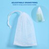 Frcolor Whisk Net, Soap Net, Soap Bag, Drawstring Bag, Mesh,