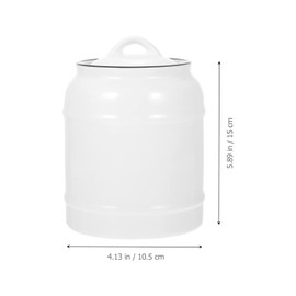 DOITOOL Ceramic Food Storage Jar Loose Tea Leaf Canister Cookie Jars Sealing Food Container with Lids for Tea Candy Cookie Sugar Flour Coffe Beans