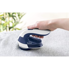Tefal JB1013 Lint Shaver (4 Blades, 4 Height Settings, 3V Motor, Easy to Empty), White/Blue