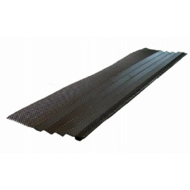 Amerimax 6380X 36" Grey Steel Mesh Hoover Dam Gutter Cover Guards - Pack of 3