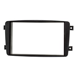 tomzz Audio 2434-023 Double DIN Radio Faceplate Compatible with Mercedes C-Class W203 S203 CL203 CLK C209 A209 Viano Vito Black