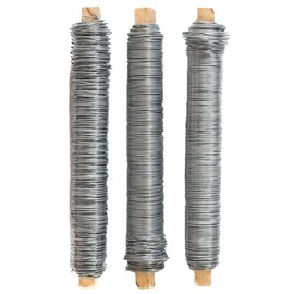 Chinchilla Winding Wire Soft Galvanised | 0.65 mm, 38 m Roll | Durable, Safe & Easy to Use | Ideal for Gardens, Crafts, Floristry and Children | Binding Wire in Silver