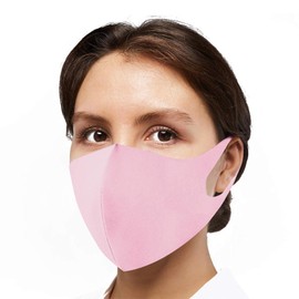 Generise Reusable Face Mask Stylish Face Mask x3 - Polyurethane Breathable Washable Face Mask - Unisex (Pink)