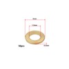 eMagTech 50PCS M1.4 Miniature Brass Washers, Flat Copper Sealing Washers