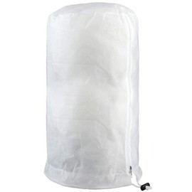 Plant Freeze Protection Cover Thickened Warm Breathable Reusable Plant Winter Protector with Zipper Drawstring 200x240cm / 78.7x94.5in White