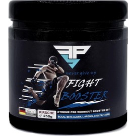 FPS Hard Core Fight Booster | 250g Powder | Cherry Flavour | With: Amino Acids, BCAAs, Creatine, Caffeine, Taurine and Turmeric