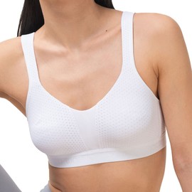 Triumph Triaction Energy Lite Sports Bra without Underwire, White, 70B