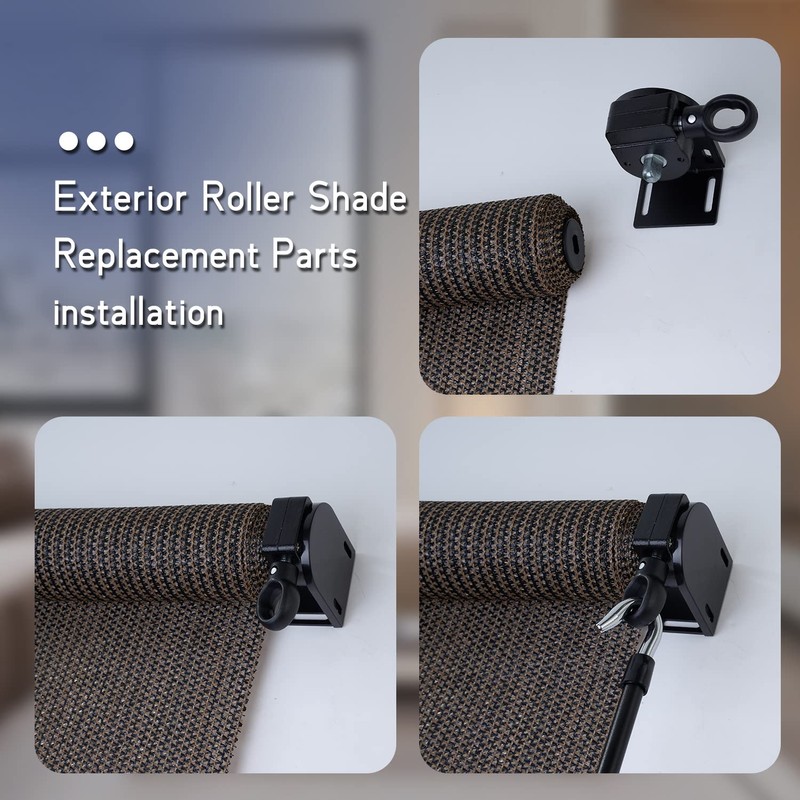 Lihopefe Sunshade Replacement Bracket, Compatible with Coolaroo External Roller Blind,