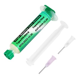 Flintronic Solder Flux, 10ML Lead Free Solder Flux Syringe with 2 Needles and 1 Pusher, No Clean Solder Flux Syringe Flux Past for BGA, IC, PCB, CPU, LED, SMT Electronics Soldering