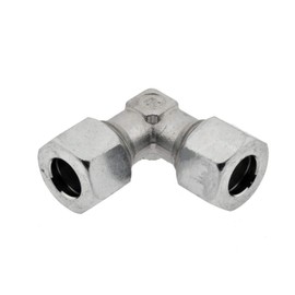Angle Cutting Ring Fitting 12 L Galvanised Steel 90° Screw Connection Lightweight Series