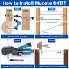 Muzata 40Pack 1/8" Black Swage Lag Screws Left & Right