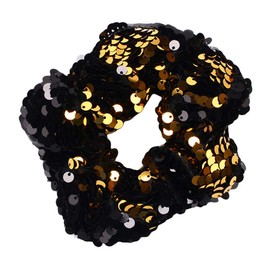 Jixin4you Scrunchie Stylish Girls Kids Ladies' Hair Ornament, Elegant, Sequins, Volume, Gift, Birthday, yellow