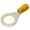 All Trade Direct 20 x Yellow 13.0mm Ring Insulated Wire