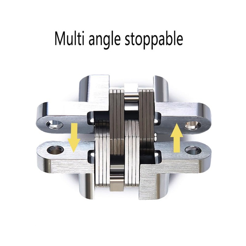 KAFENDA-Concealed Door hingesCross Hinges (1 Pair) zinc Alloy Material, 0-180
