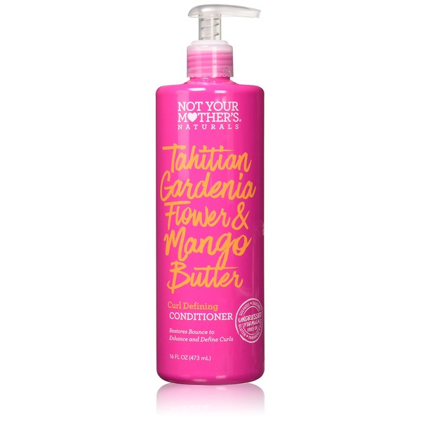 Not Your Mother's Naturals Tahitian Gardenia Flower Butter Curl Defining Conditioner, Basic, Mango, 16 Fl Oz