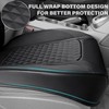 CAR PASS 2Pack Front Car Seat Covers Leather Memory Foam
