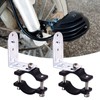 Biqing 2PCS Motorcycle Fog Light Mount Brackets,Universal Tube Light Holder