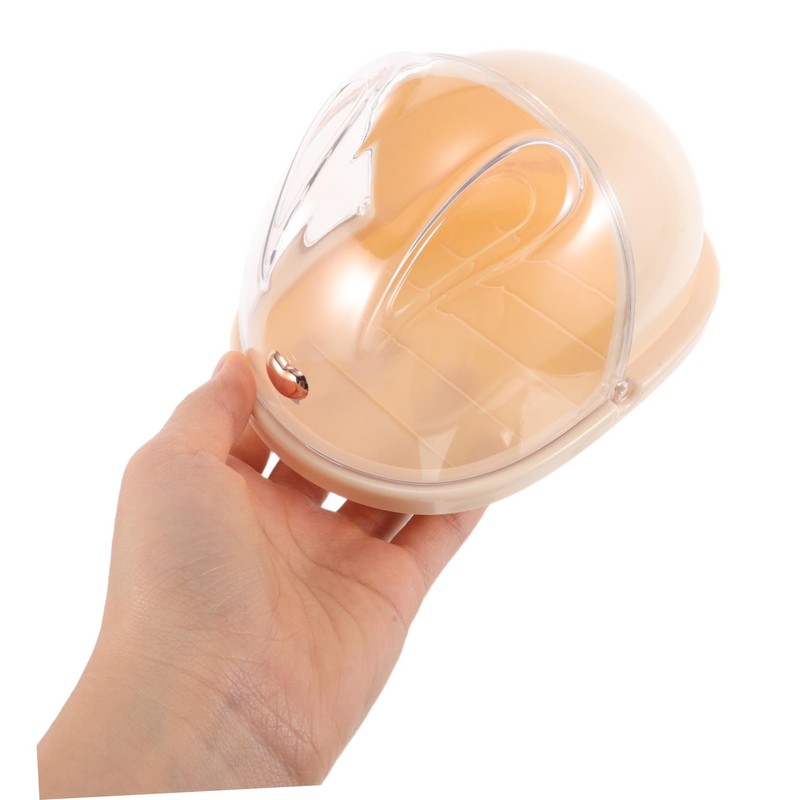 Healvian Countertop Makeup Sponge Holder Cute Rabbit Design Storage Case