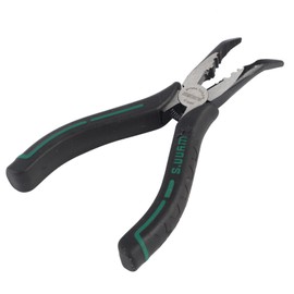 6'' High Carbon Steel Slimline Bent Nose Pliers Round Curved Nose Pliers for Multiple Purposes