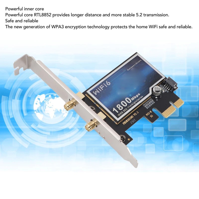 PCIE Wireless Network Card Desktop Dual Band Gigabit Network Card