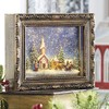 Raz imports Seasonal 9.75" Town Scene Lighted Water Picture Frame