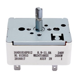 IWIWE WB24T10029 Range Surface Burner Control Switch Replacement for GE Electric Ranges Infinite Switch 769696, AP2024076, AH236754, EA236754, PS236754 (Beige 6 inch)