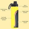 DRINCO Stainless Steel Water Bottle Spout Lid Vacuum Insulated Double