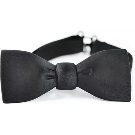 Slim Timber Men's Dress or Tux Wood Bow Tie (Black Mahogany) Limited Edition Unique Gift
