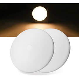 RV Light Interior 12V, 4.5Inch RV Ceiling Dome Light, RV LED Puck Light with ON/Off Switch, 500LM Camper Lights Fixture for RV Boat Camper Trailer (3200K Warm White, 2PCS)