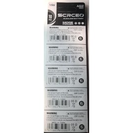 SCRCEO LR43 10PK 1.5V ALKALINE (GREAT EXP 12/30) 386 AG12 SR43 280-41 FREE SHIP&TRAK