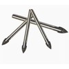 Glass Tile Drill Bits, 4-Piece Set, Silver and Black, Carbide