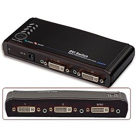 Lindy 4 Port DVI Audio/Video Switch (38032)