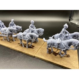 Nerd Herd Wargaming 40mm, 3D Printed, Napoleonic, British RHA Limber, W/ Ammo Cart, Black Powder