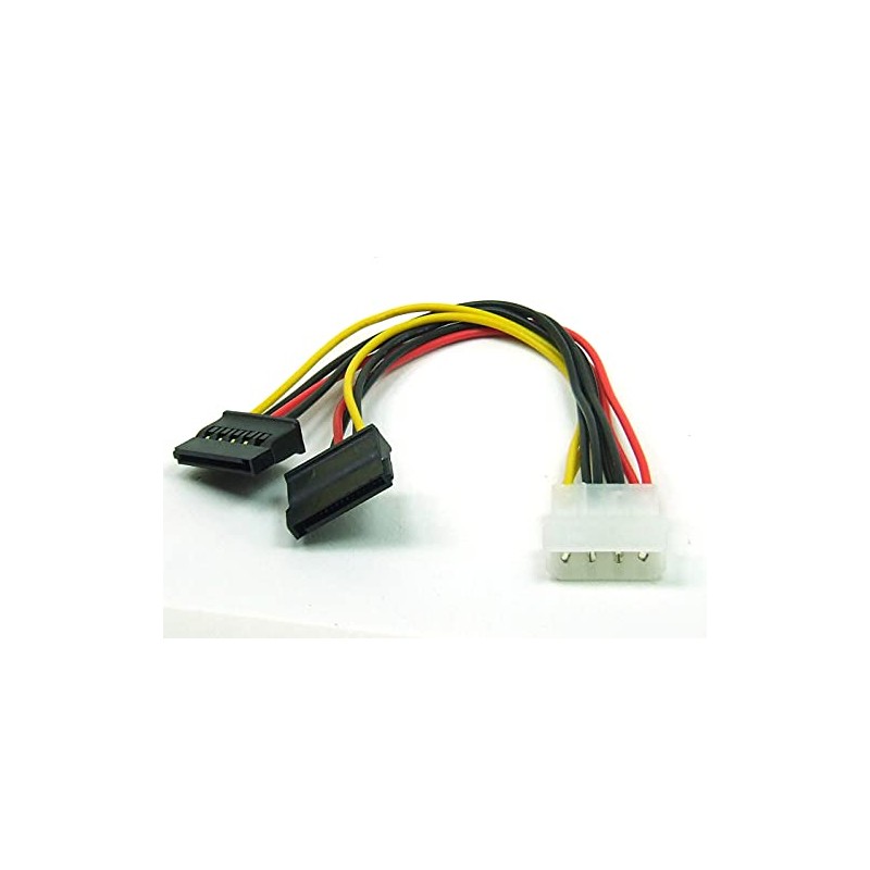 POPESQ® A4075 SATA Adaptor Molex 2 x SATA Female Molex